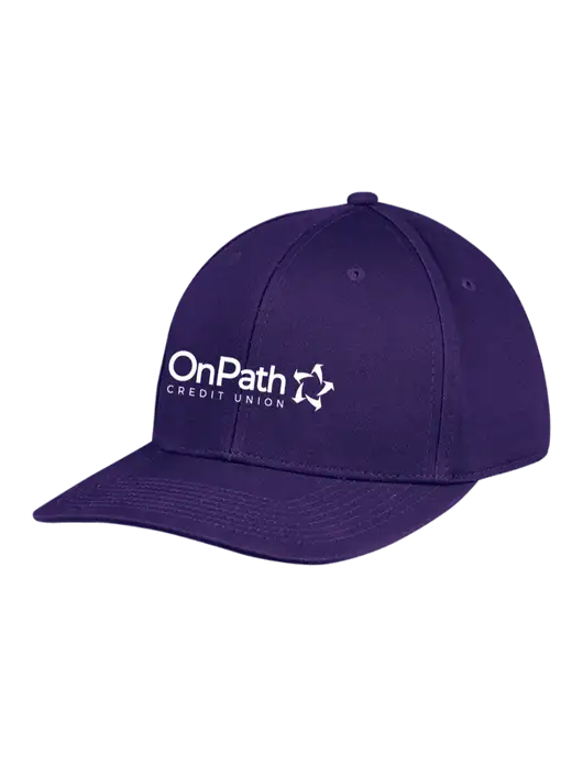 Premium Modern Structured Twill Purple Snapback Cap w/OnPath Logo