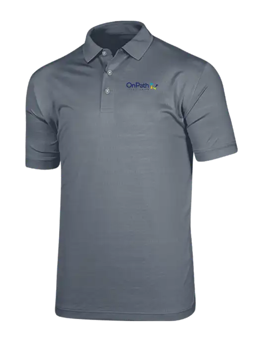 Callaway Vibrant Light Grey Ventilated Polo w/OnPath Logo