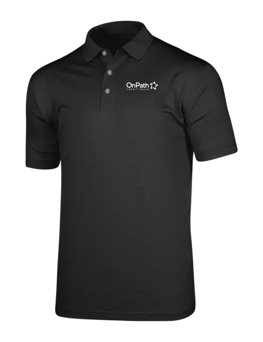Callaway Vibrant Black Ventilated Polo w/OnPath Logo