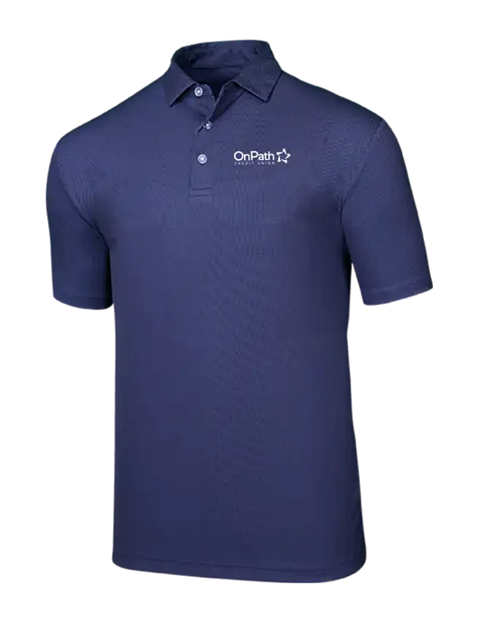 Callaway Birdseye Navy Polo w/OnPath Logo
