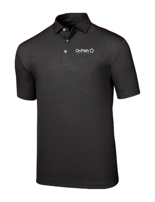 Callaway Birdseye Black Polo w/OnPath Logo