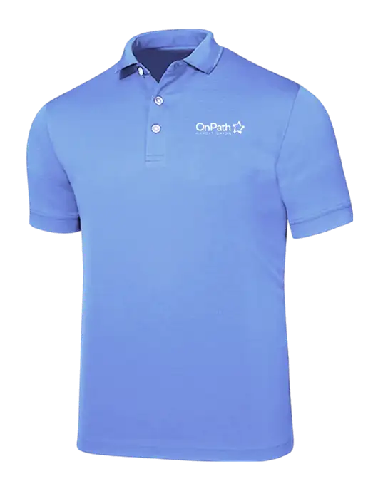 Callaway Ottoman Light Blue Polo w/OnPath Logo