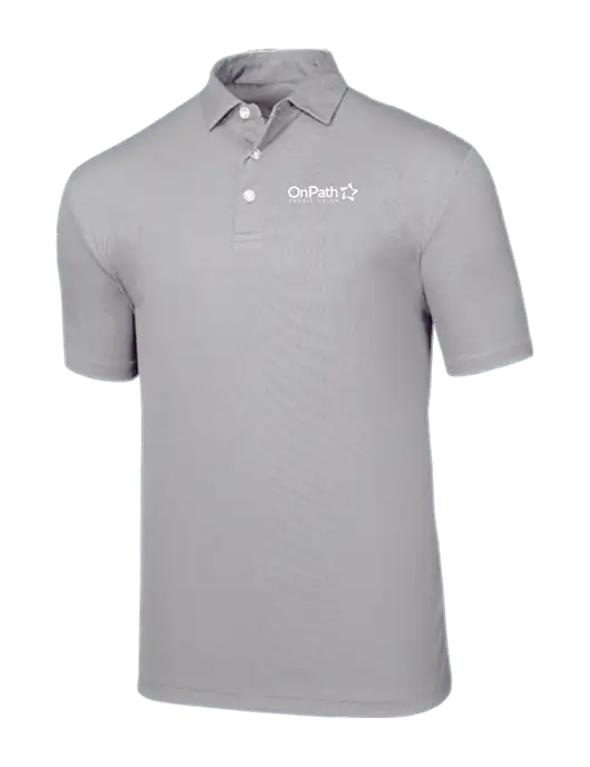 Callaway Birdseye Light Grey Polo w/OnPath Logo
