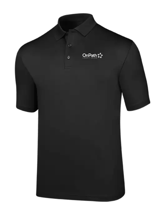 Callaway Opti-Dri Black Chev Polo w/OnPath Logo
