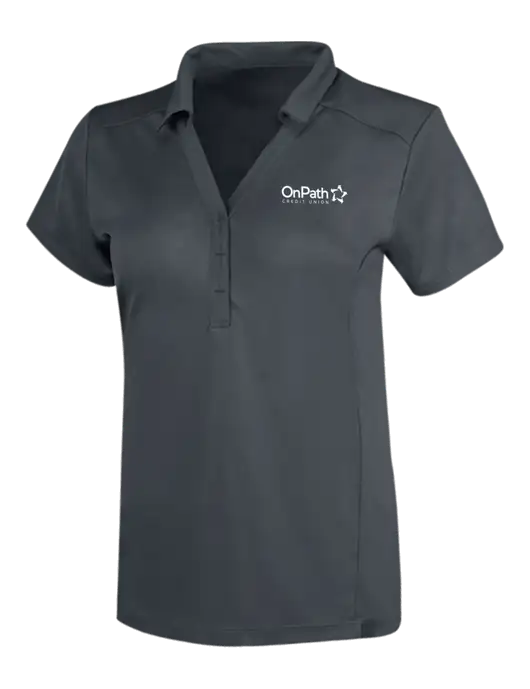 OGIO Dark Grey Womens Framework Polo w/OnPath Logo
