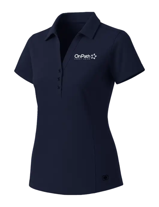OGIO Womens Navy ONYX Polo w/OnPath Logo