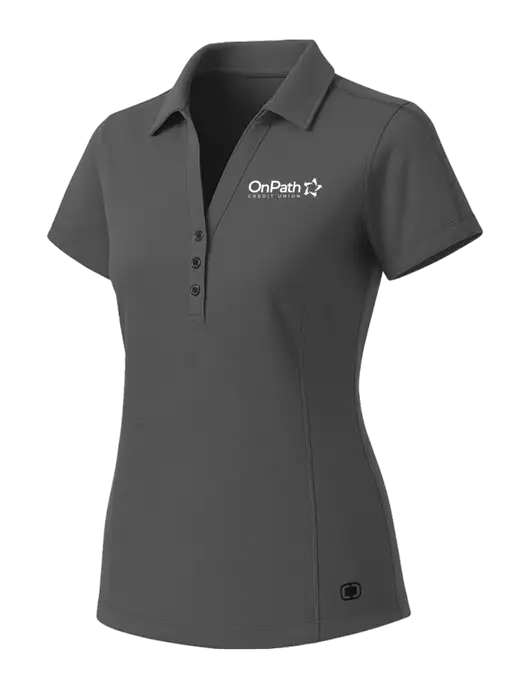 OGIO Womens Medium Grey ONYX Polo w/OnPath Logo