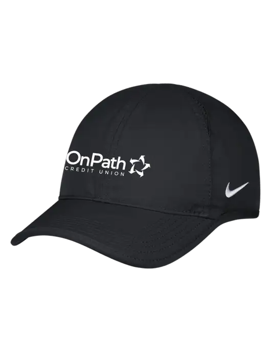 Nike Black Featherlight Cap w/OnPath Logo