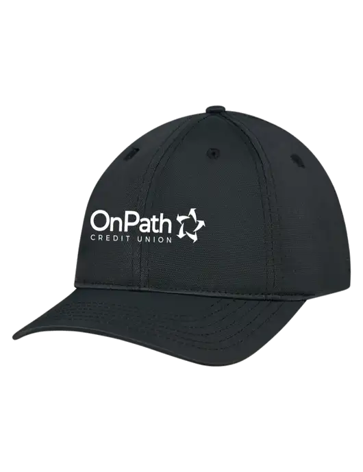 Black Nylon Twill Performance Cap w/OnPath Logo