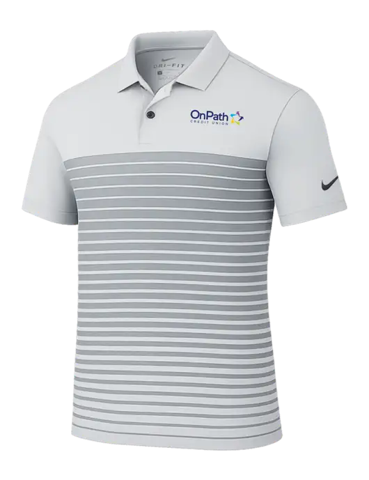 Nike Light Grey Dri-FIT Vapor Block Polo w/OnPath Logo