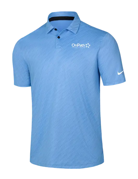 Nike Light Blue Vapor Dash Polo w/OnPath Logo