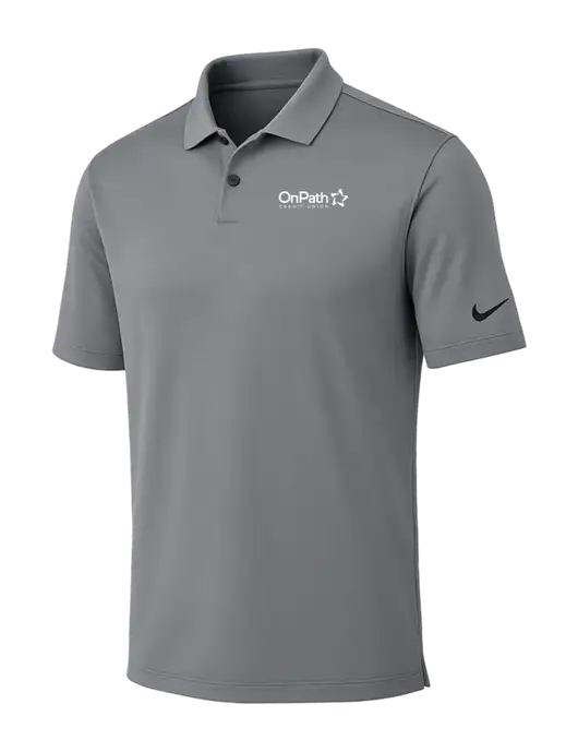 Nike Medium Grey Dri-FIT Vapor Polo w/OnPath Logo