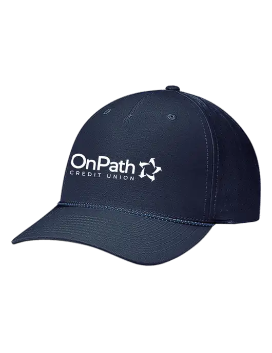 Richardson Laser Perf Performance Dark Navy/Navy-Grey-Blue Rope Cap w/OnPath Logo
