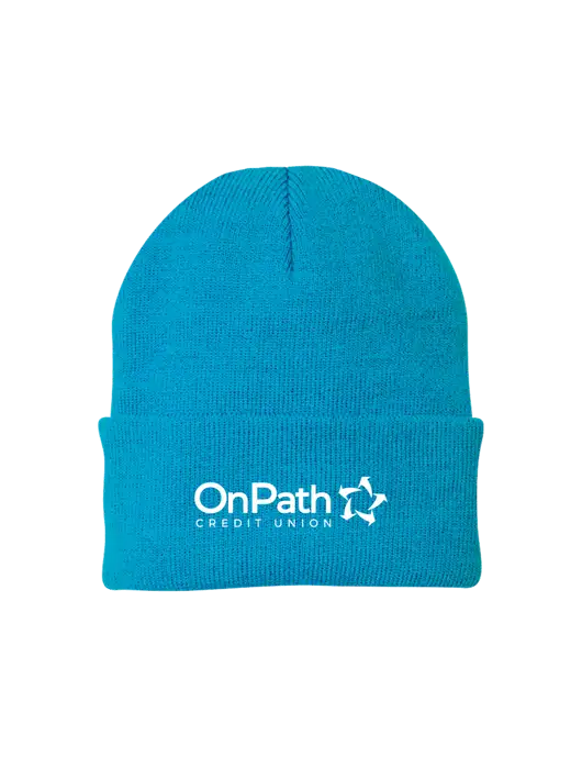 Sapphire Blue Knit Cap w/OnPath Logo