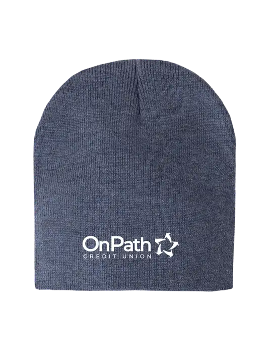 Navy Heather Element Knit Beanie w/OnPath Logo