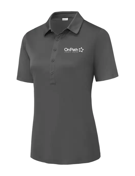 Dark Smoke Grey Womens Posi-UV Pro Polo w/OnPath Logo