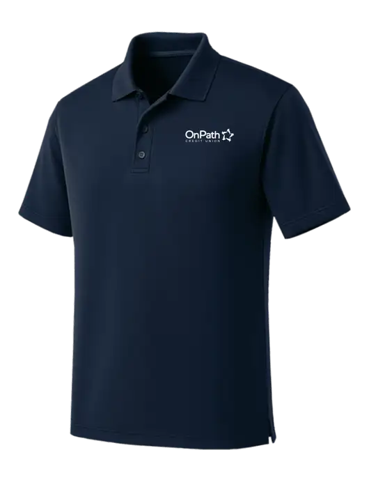 Dark Navy Dry Zone UV Micro Mesh Polo w/OnPath Logo